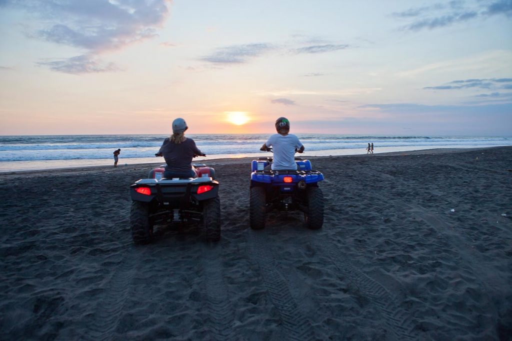ATV ride in Bali through beaches and our amazing sunset tour. Perfect for families and groups
